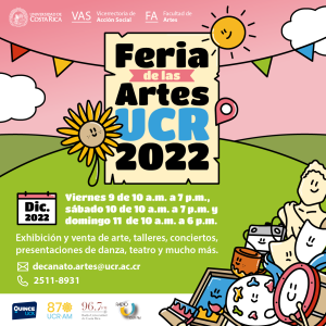 artículos ¡Estaré en la Feria de las Artes UCR 2022!